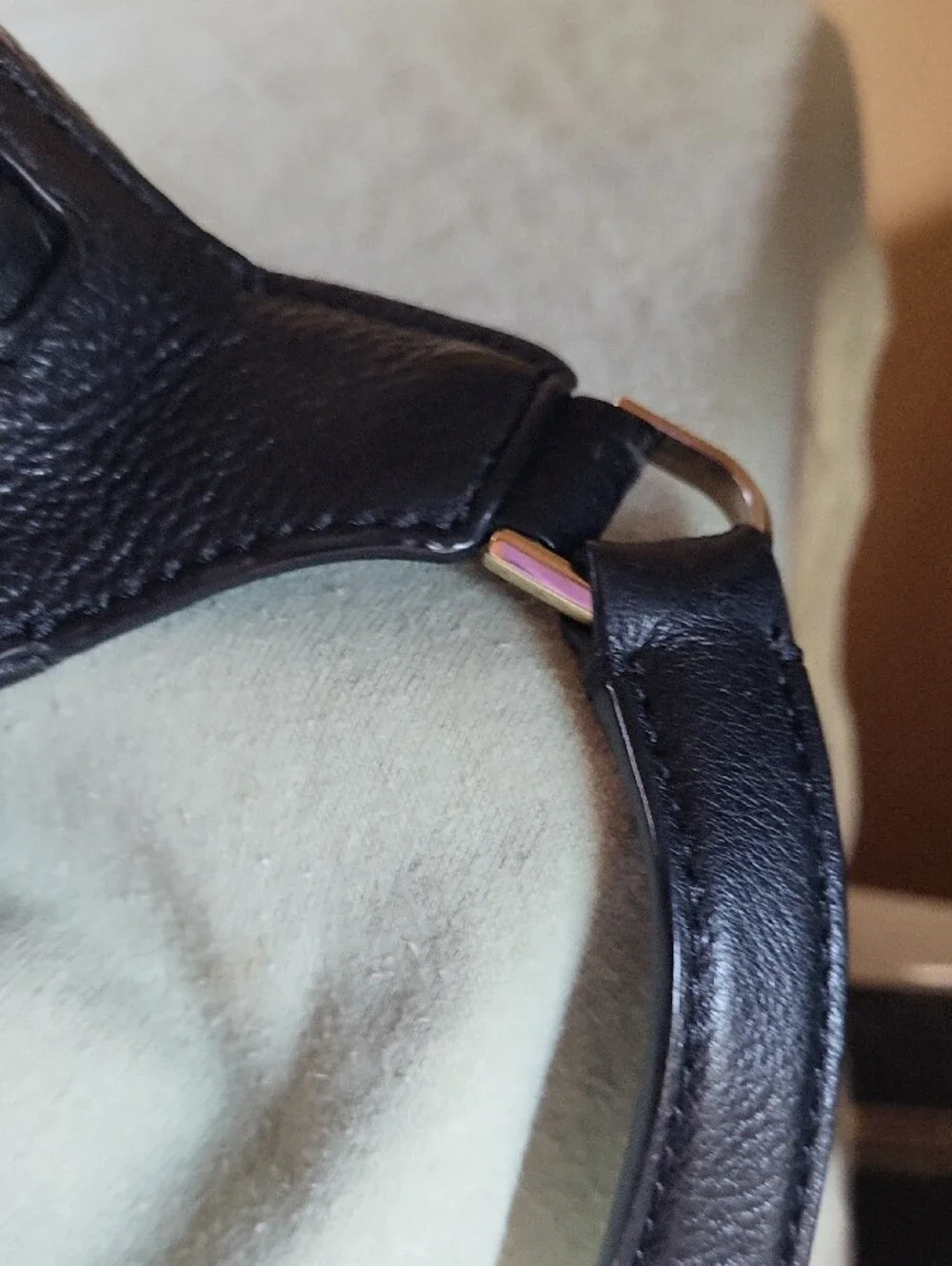Kate Spade Black Pebbled Leather Crossbody Belt Bag with Gold Hardware